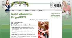 Desktop Screenshot of metzgerei-kluth.de