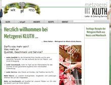 Tablet Screenshot of metzgerei-kluth.de